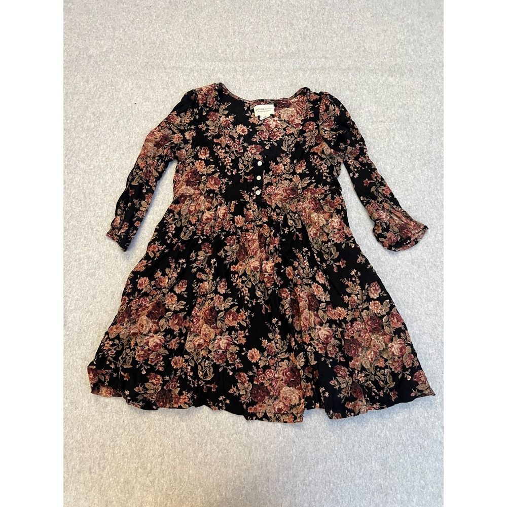 Denim & Supply Ralph Lauren Floral Babydoll Dress‎ XS Boho Peasant Cottagecore